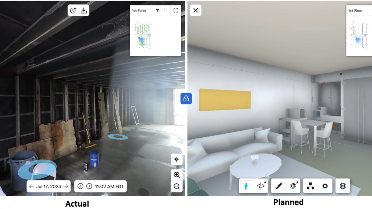 Construction quality control services, including plan vs actual validation.