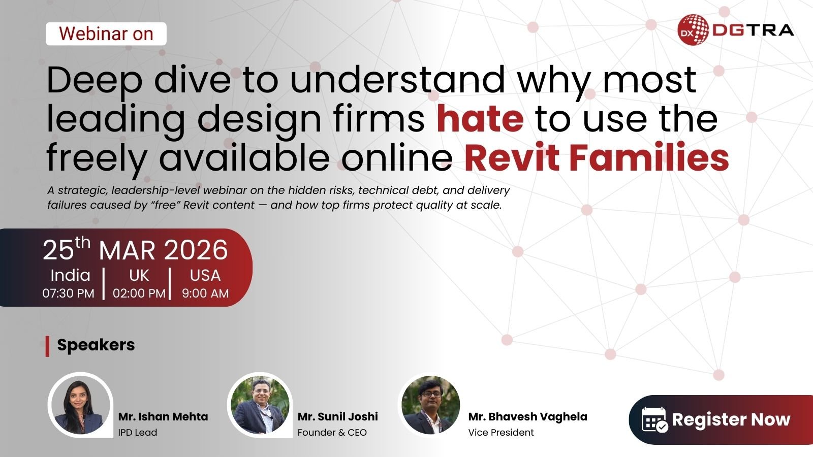 Deep dive to understand why most leading design firms hate to use the freely available online Revit Families