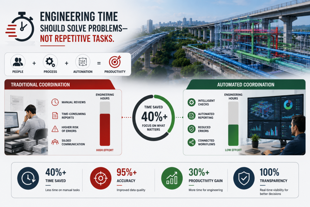 How BIM Automation is Reshaping Coordination on Large Infrastructure Projects 1 Engineering Time Should Solve Problems—Not Repetitive Tasks