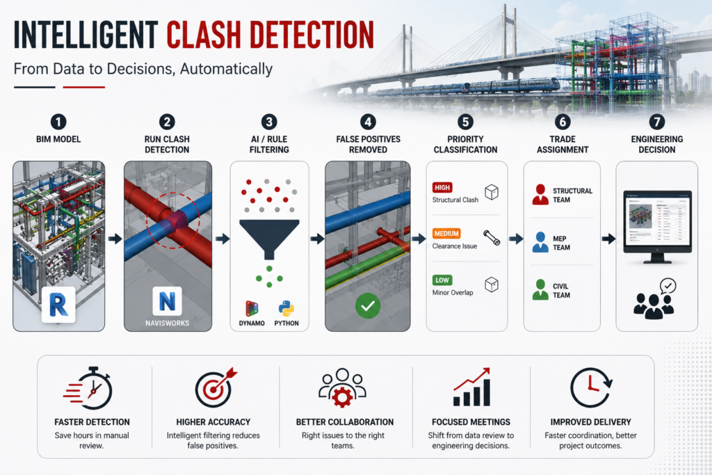 How BIM Automation is Reshaping Coordination on Large Infrastructure Projects 2 Intelligent Clash Detection Workflow
