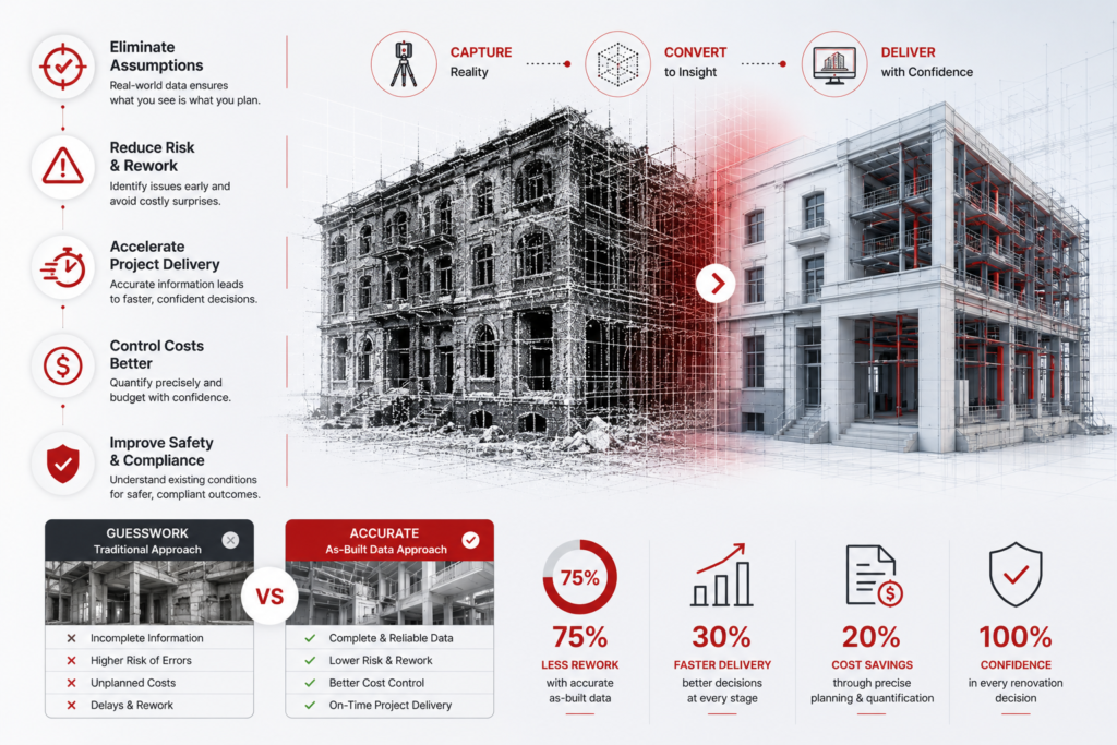 Why Renovation Projects Excel with Accurate As-Built Data 1